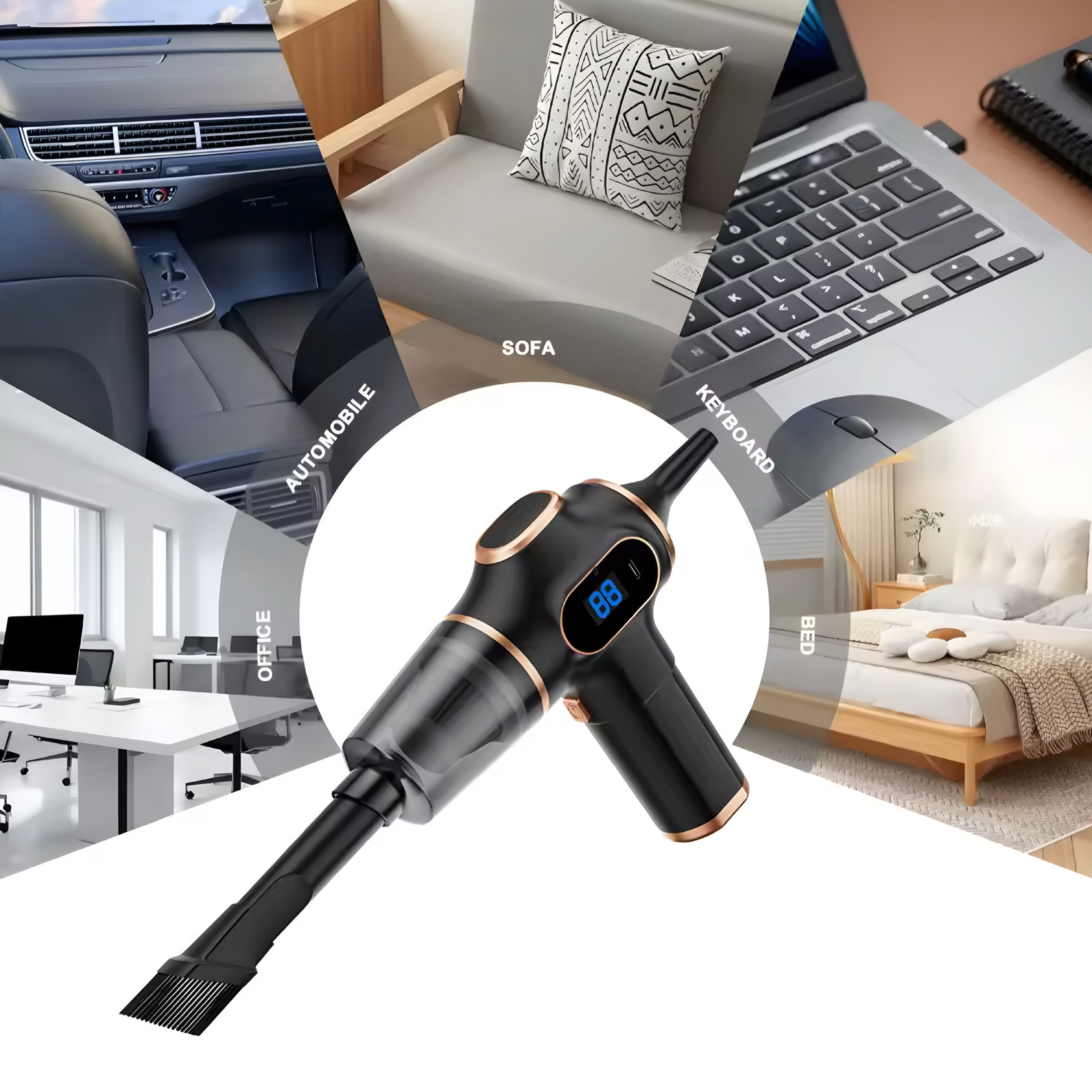 ABS Kabelloser Staubsauger für Auto & Zuhause