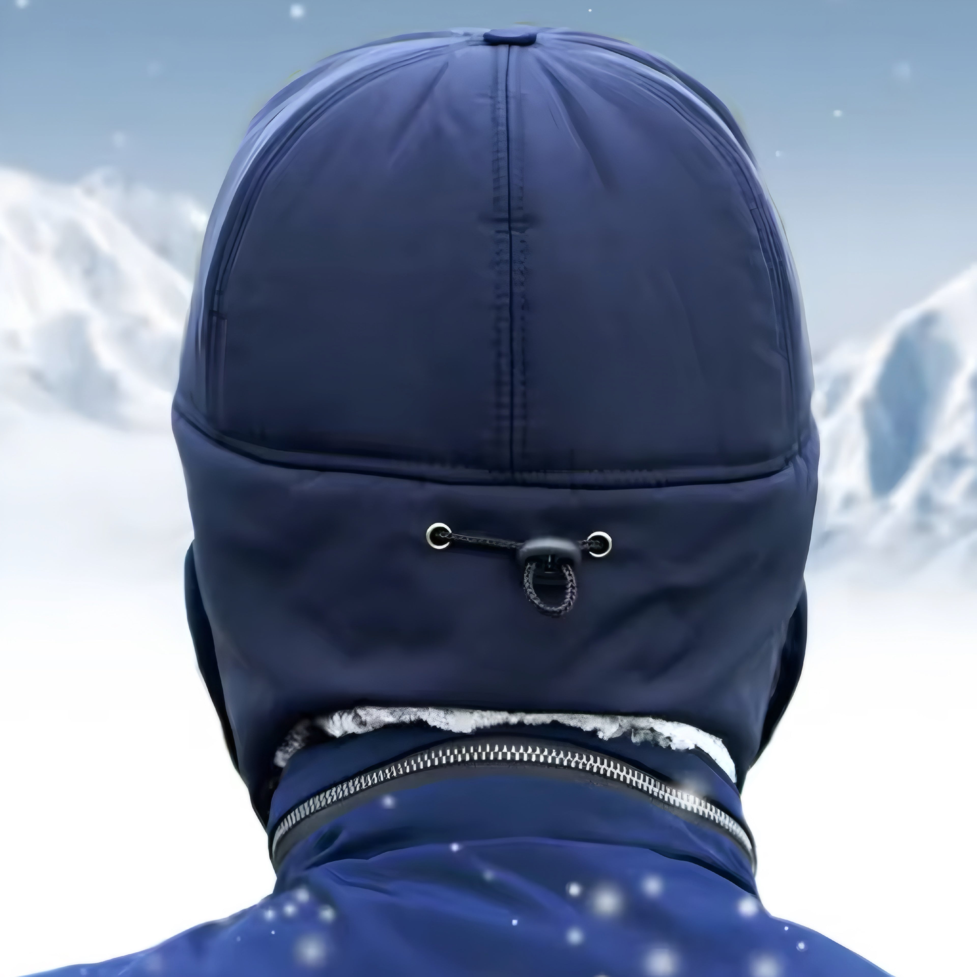 Warme Wintermütze mit Kunstfell & Ohrenklappen