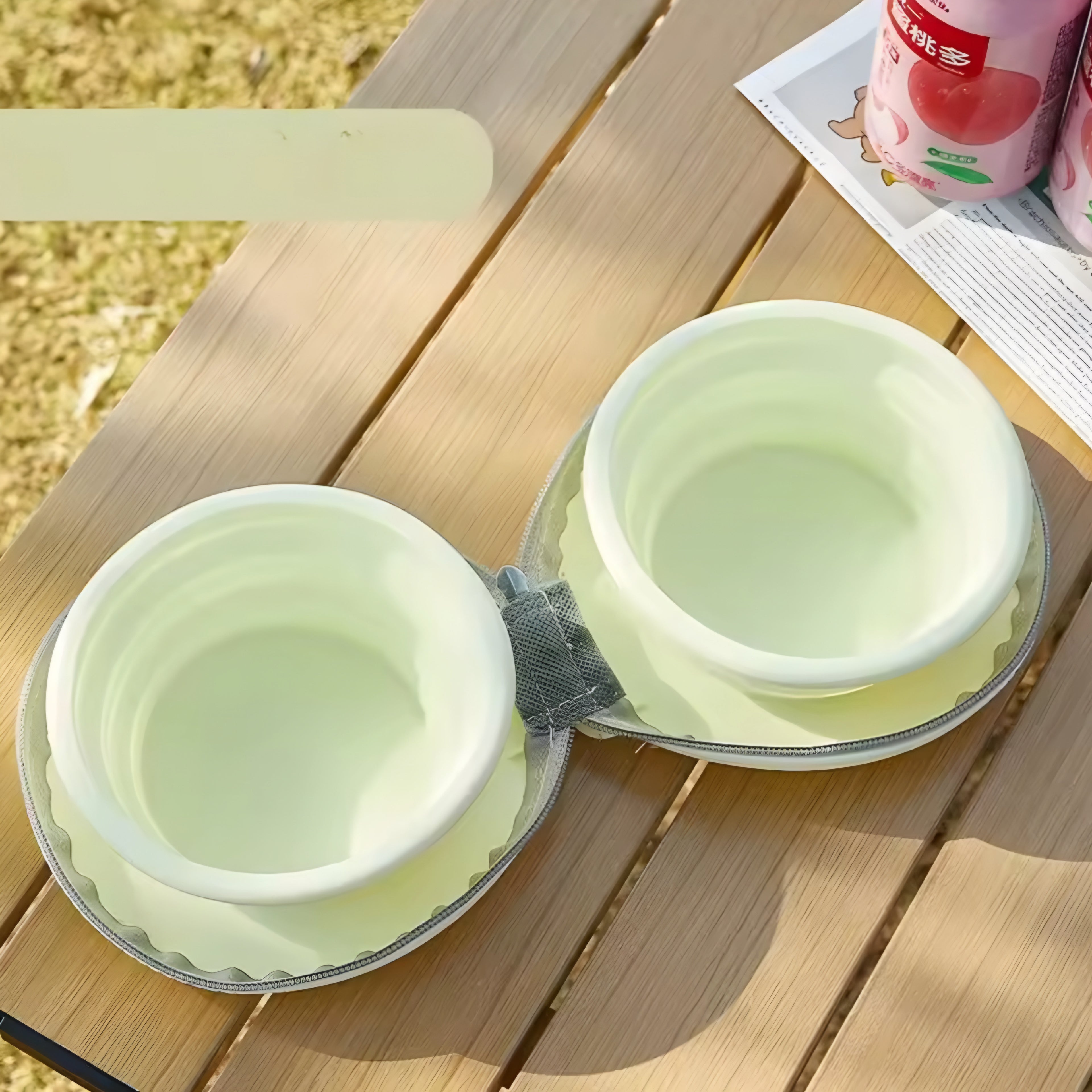 2-in-1 Faltbare Silikon-Hundenapf – Perfekte Futterlösung für unterwegs