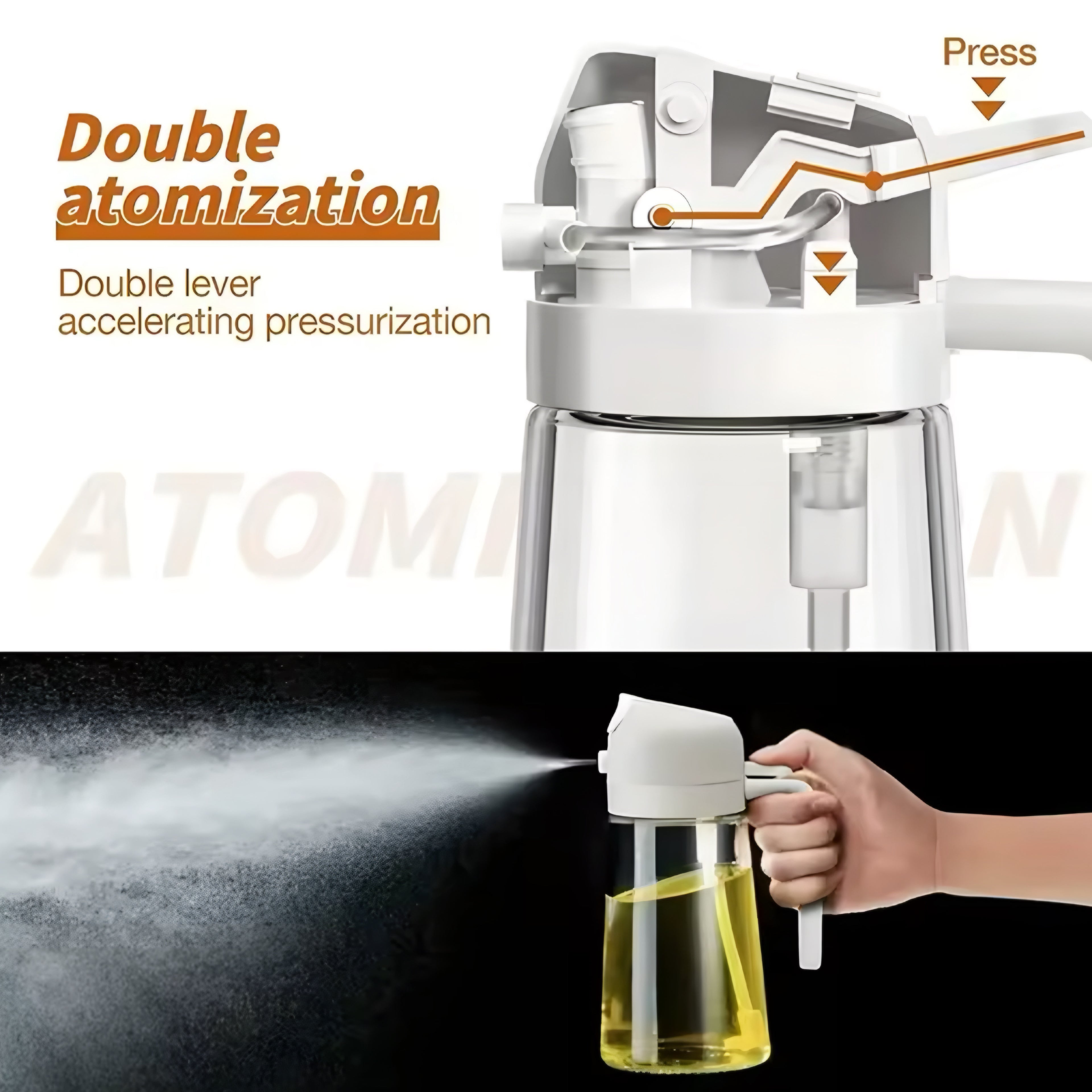 2-in-1 Multifunktionale Ölsprühflasche